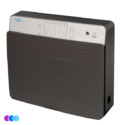 The Aerovex Systems Wall Mounted Air Purifier features a compact rectangular design with a gray textured front panel and a silver top control panel with buttons, indicator lights, and labeled settings—ideal for modern home or office use. Read more at Aerovex Systems (aerovexsystems.com)