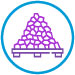 Icon of a pile of purple carbon pellets on a wooden pallet inside a blue circle. Read more at Aerovex Systems (aerovexsystems.com)