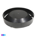 A black cylindrical funnel device for Aerovex The One That Works™ used to replace activated charcoal around the perimeter of the device. Read more at Aerovex Systems (aerovexsystems.com)